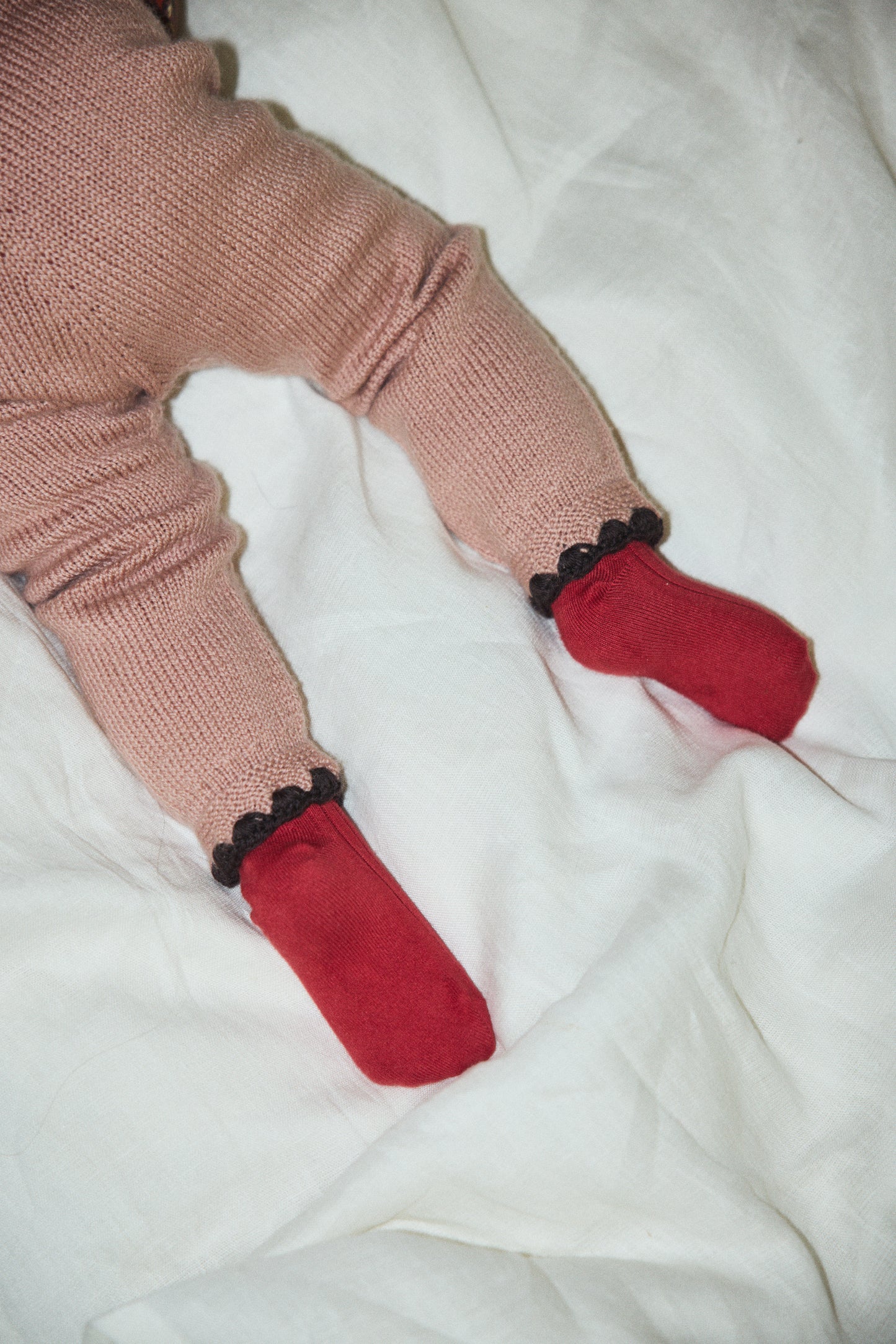 Baby Crochet Trim Snowy Day Legging