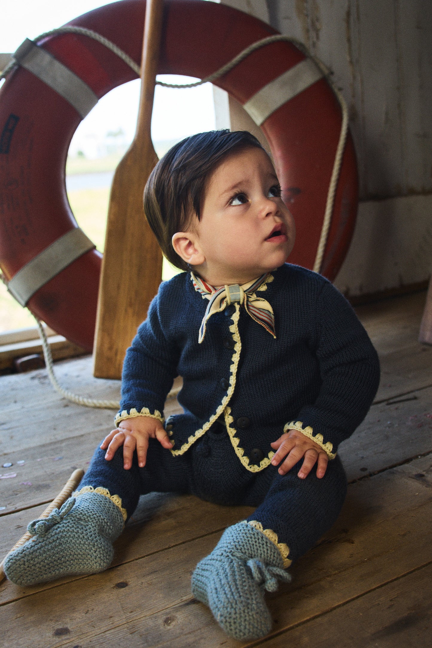 Baby Crochet Trim Darling Cardigan