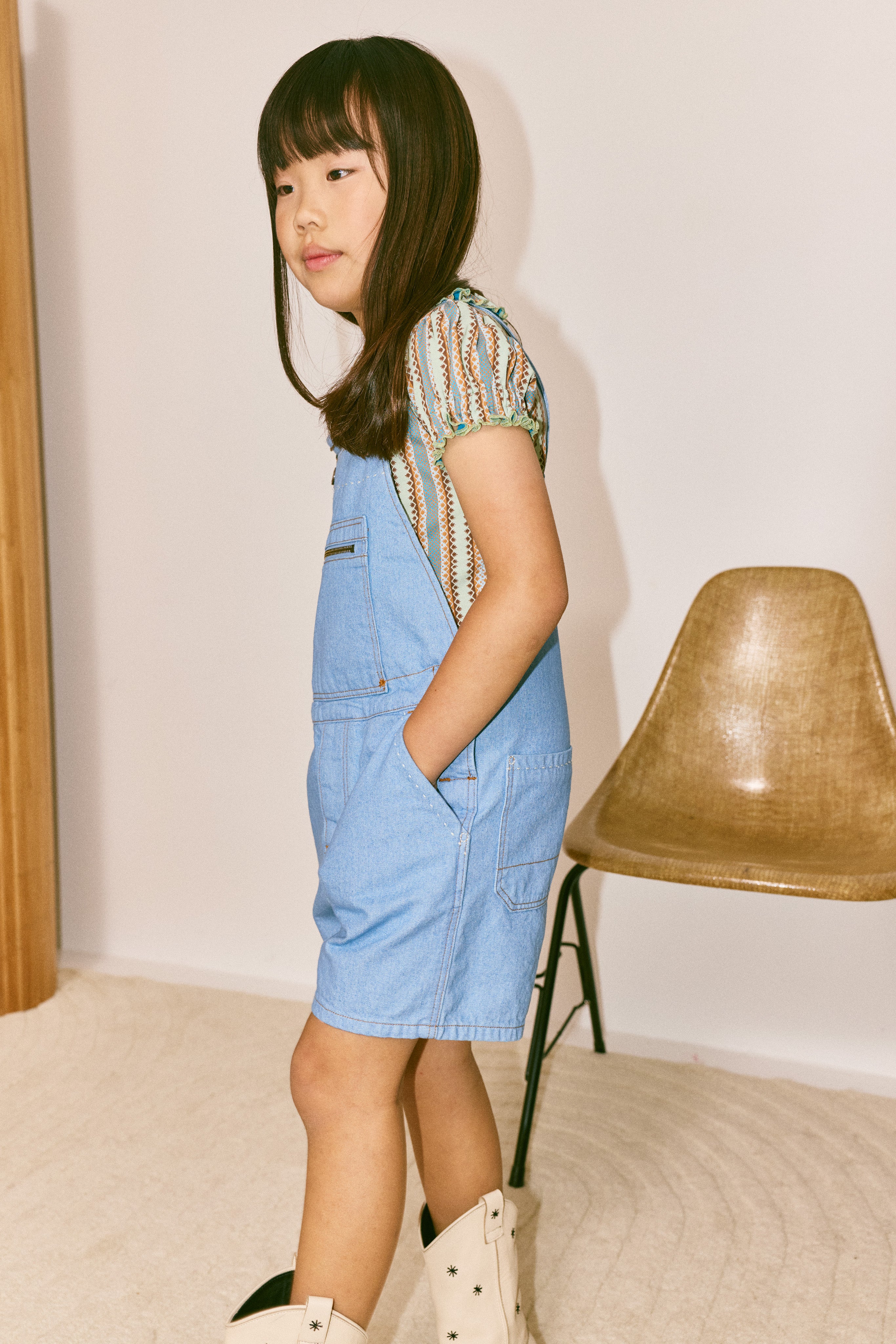Zip Overall Shorts – Misha & Puff