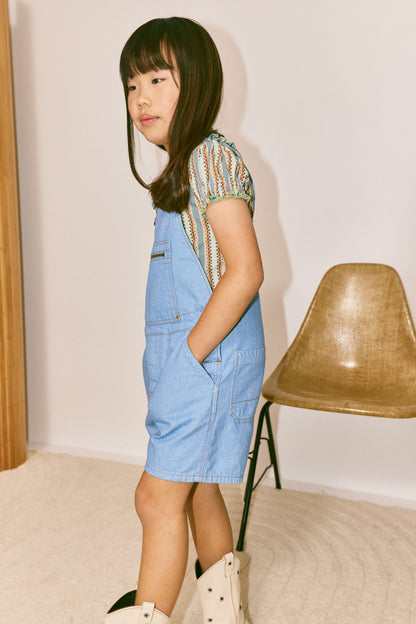 Zip Overall Shorts