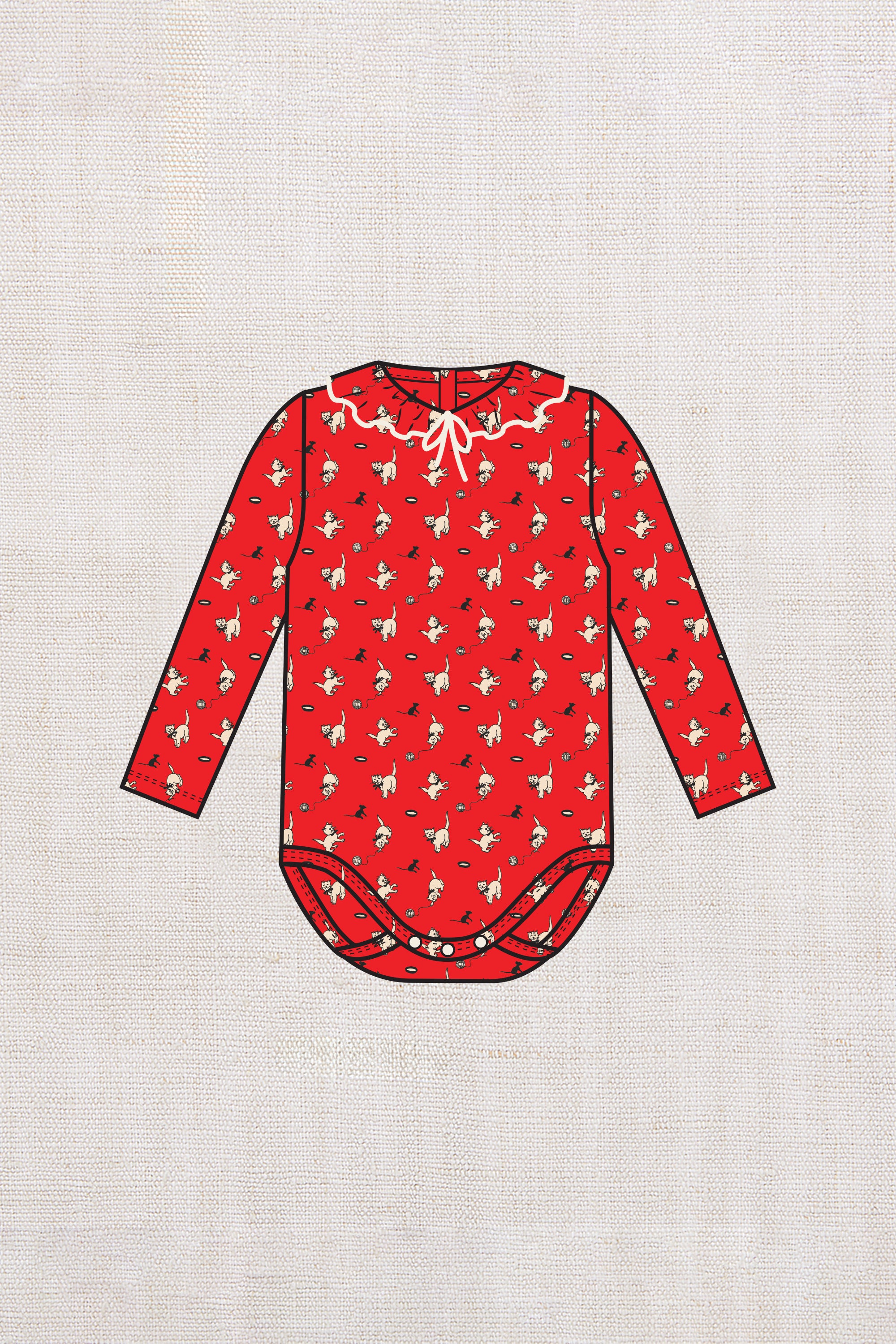 Baby Pattie Onesie – Misha & Puff