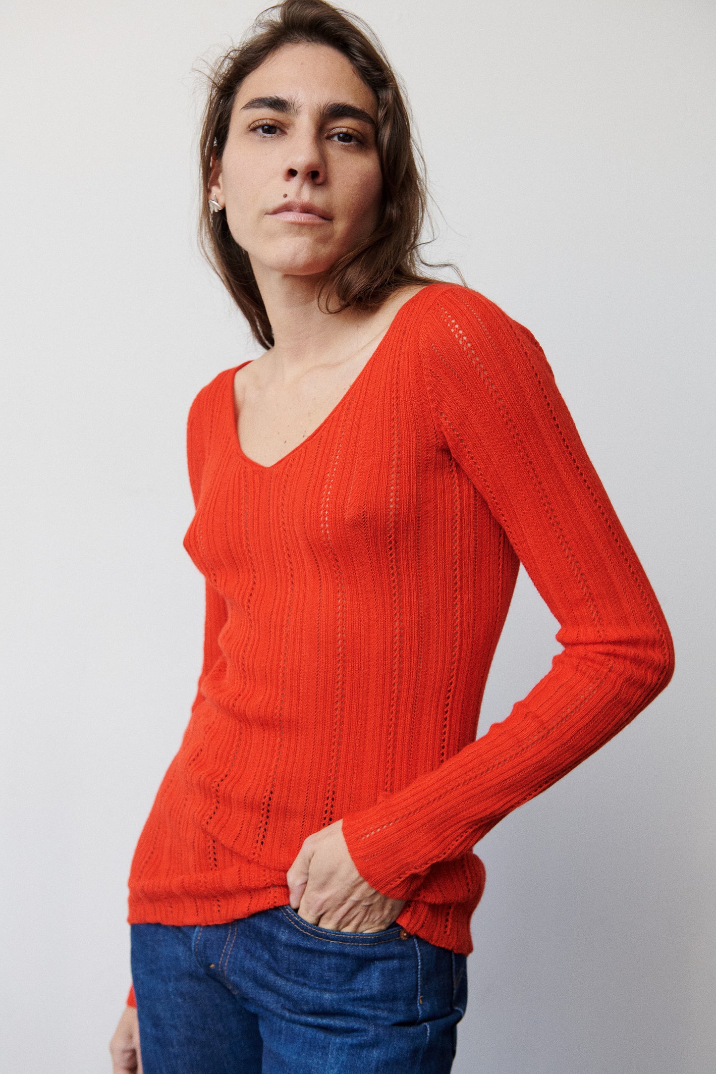 Fluted Lace Sinead Top