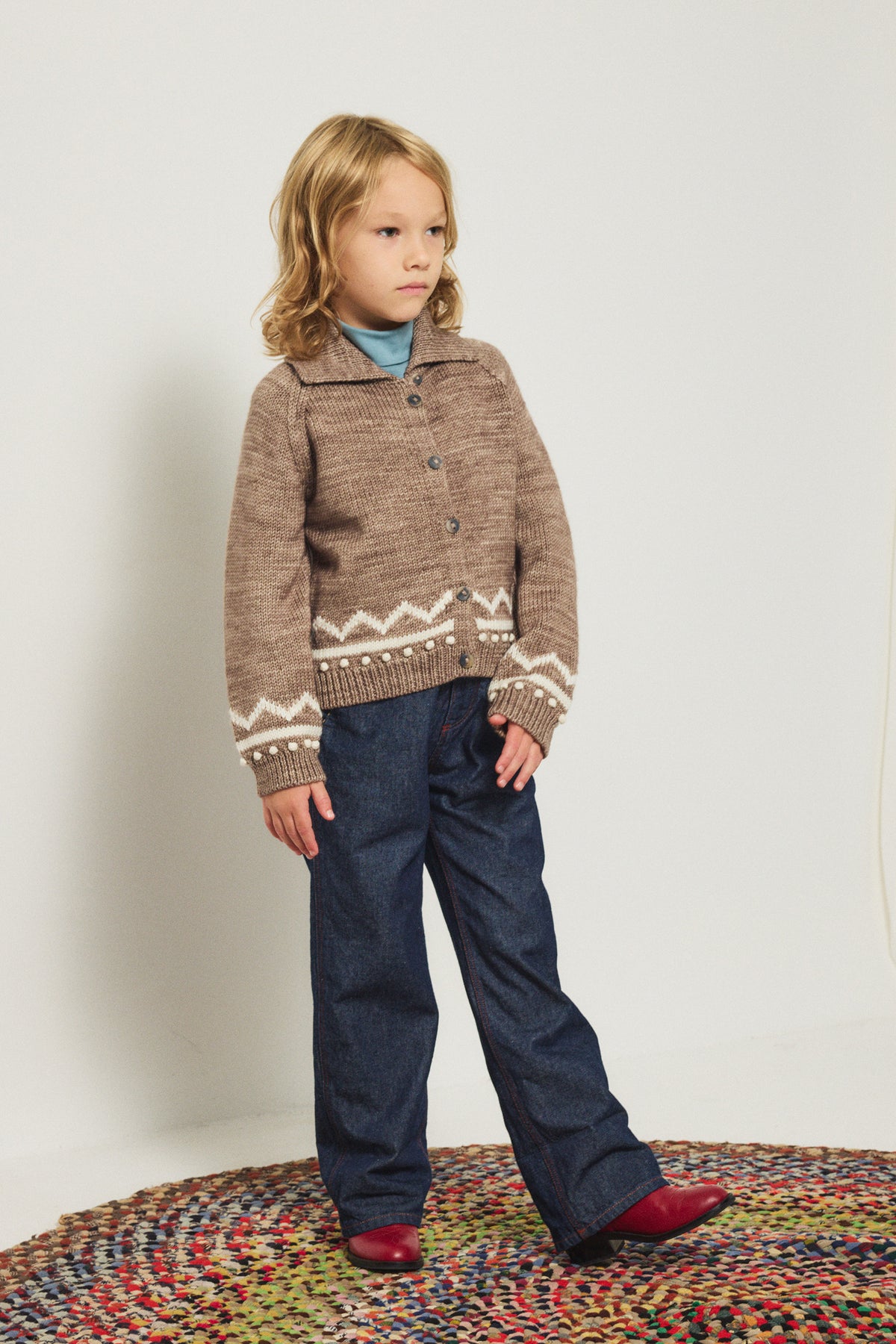 Zig Zag Cardigan - Brut