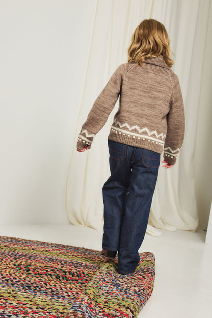 Zig Zag Cardigan - Brut