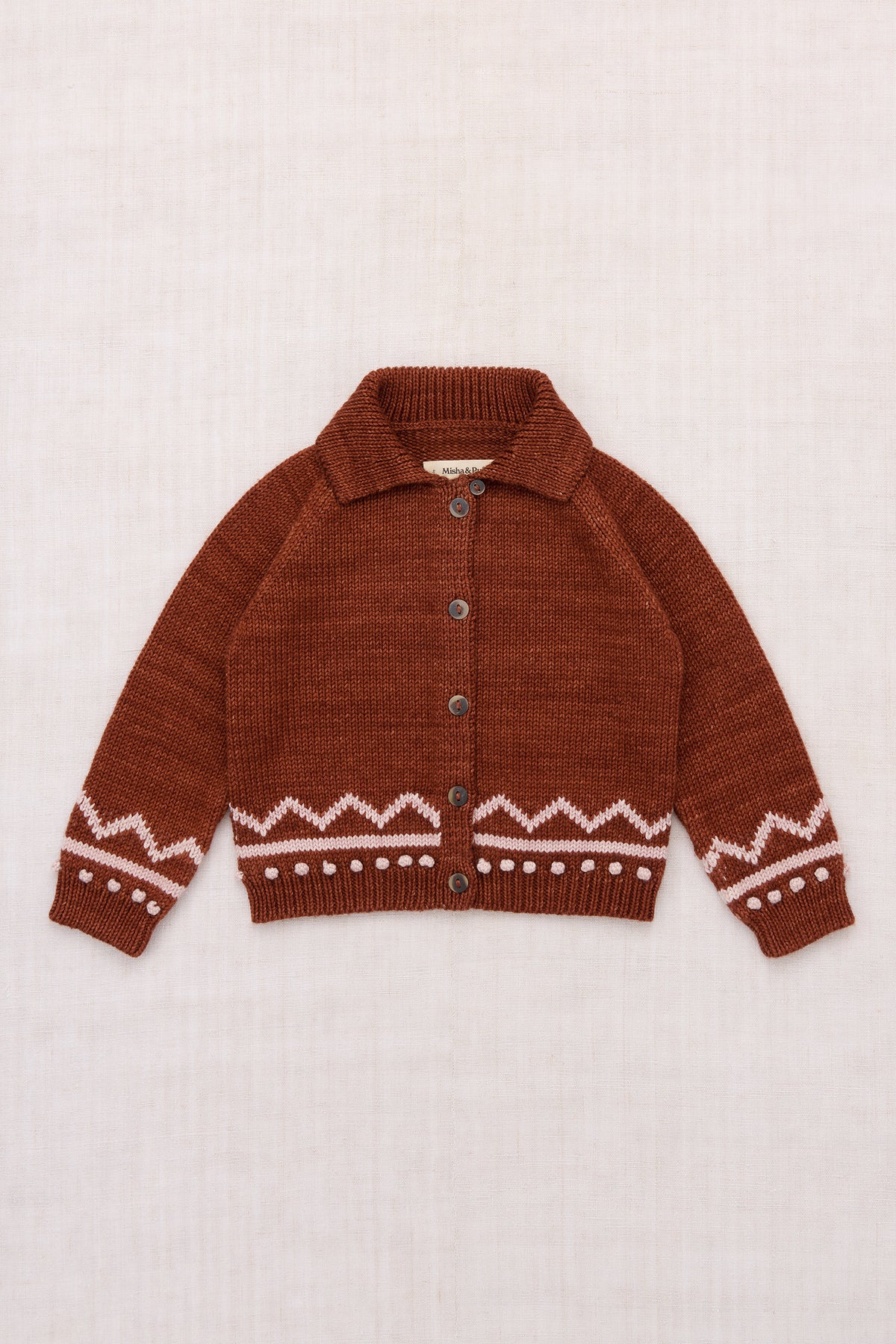 Zig Zag Cardigan - Cedar