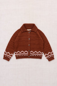 Zig Zag Cardigan - Cedar