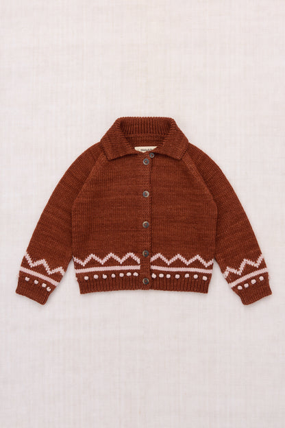 Zig Zag Cardigan - Cedar