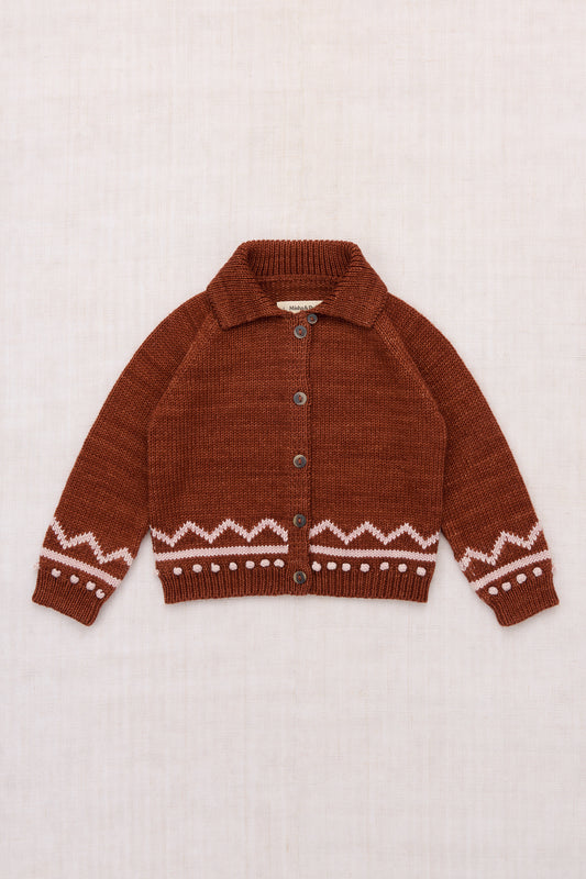 Zig Zag Cardigan - Cedar