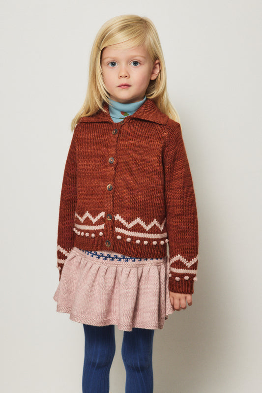 Zig Zag Cardigan - Cedar