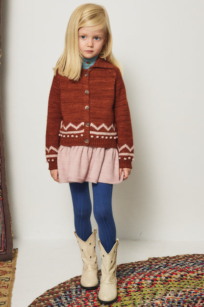 Zig Zag Cardigan - Cedar