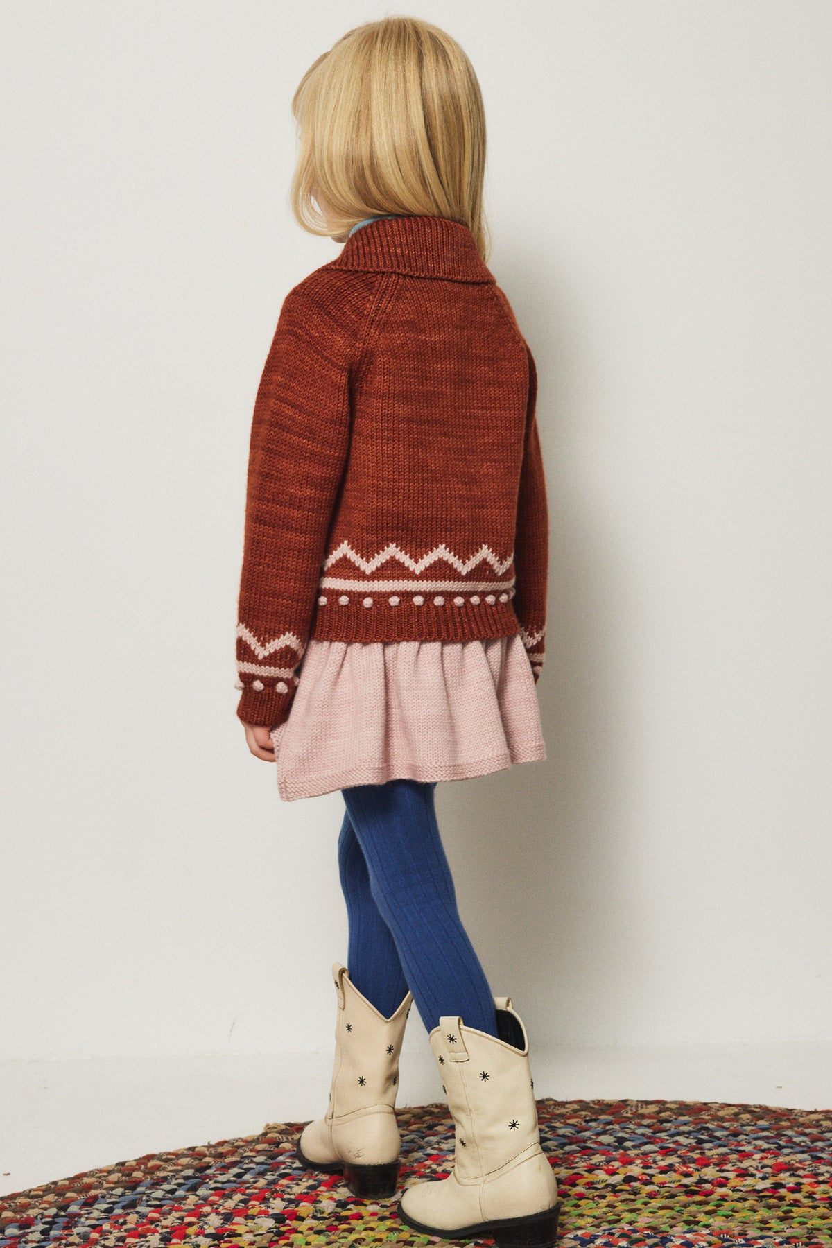 Zig Zag Cardigan - Cedar