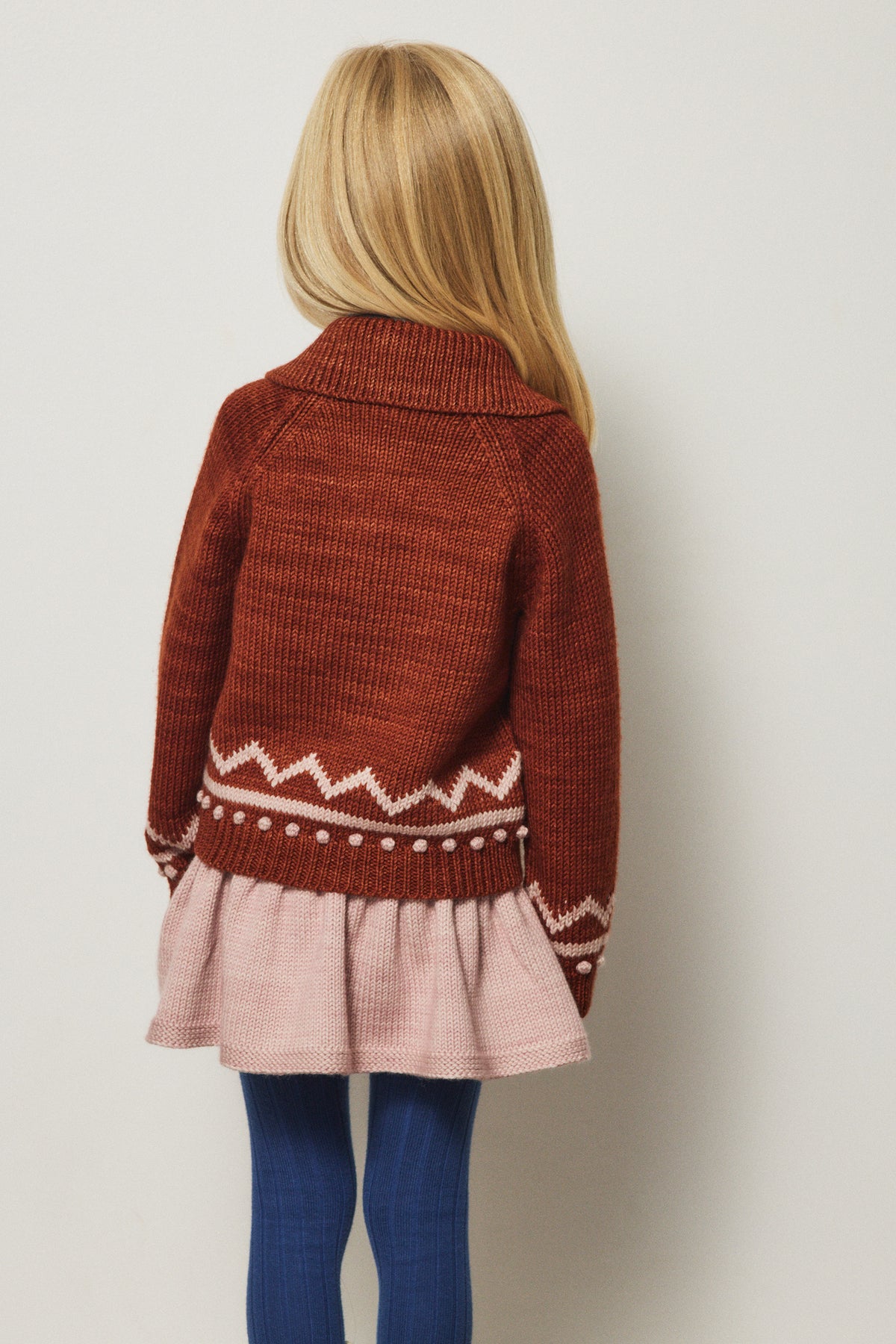 Zig Zag Cardigan - Cedar