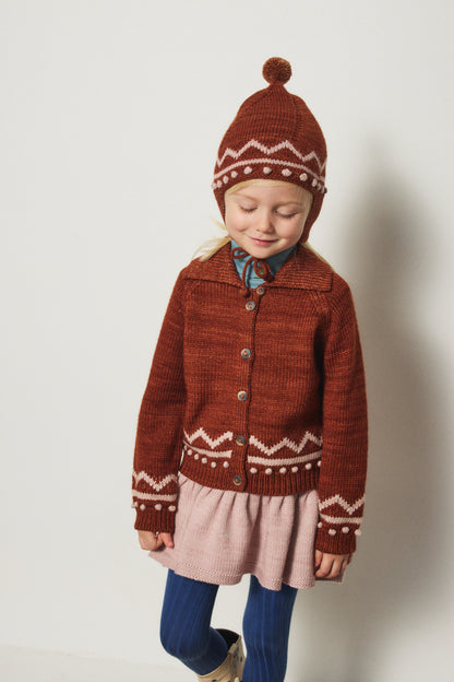 Zig Zag Cardigan - Cedar
