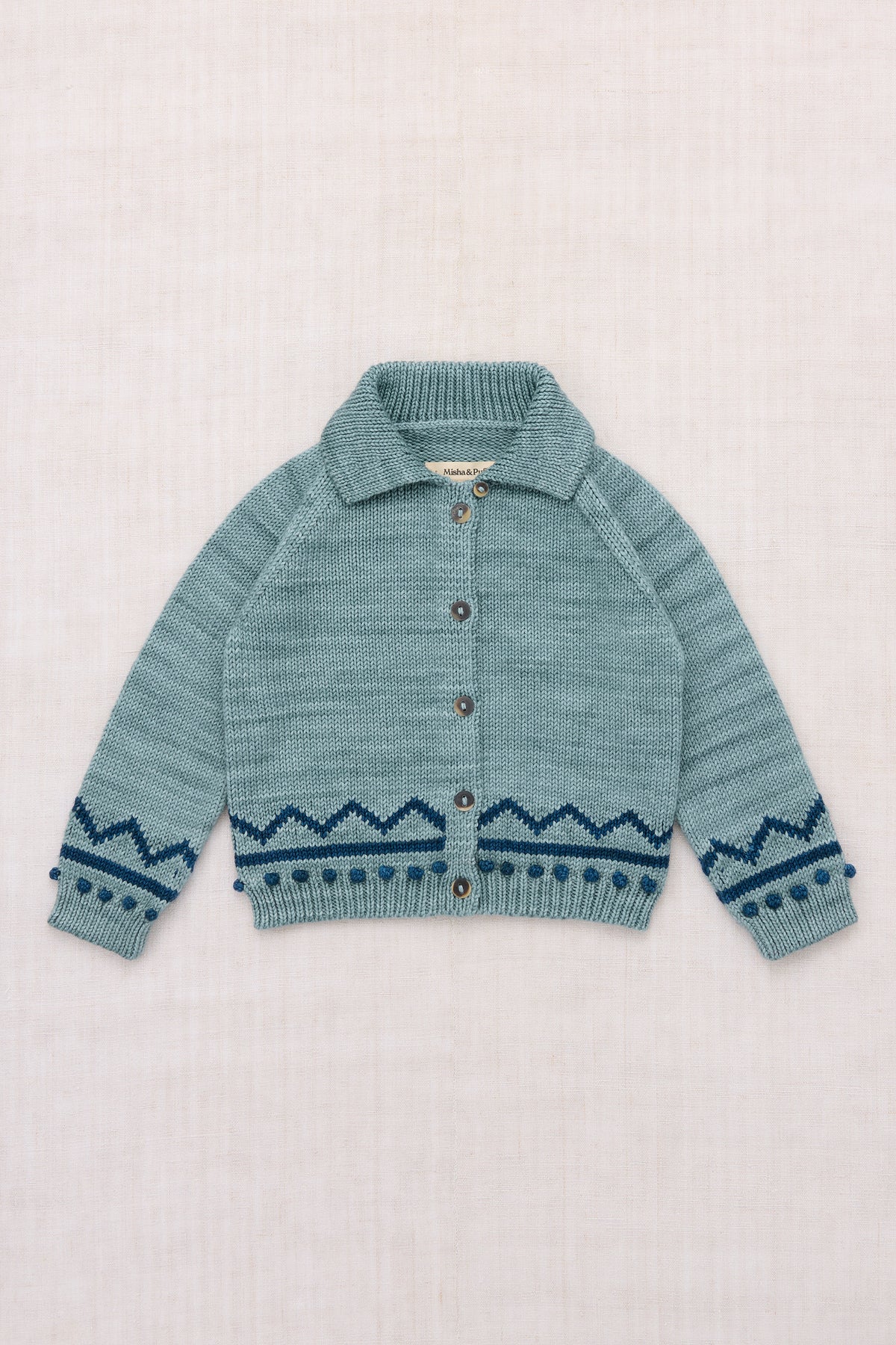 Zig Zag Cardigan - Slate