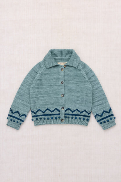 Zig Zag Cardigan - Slate