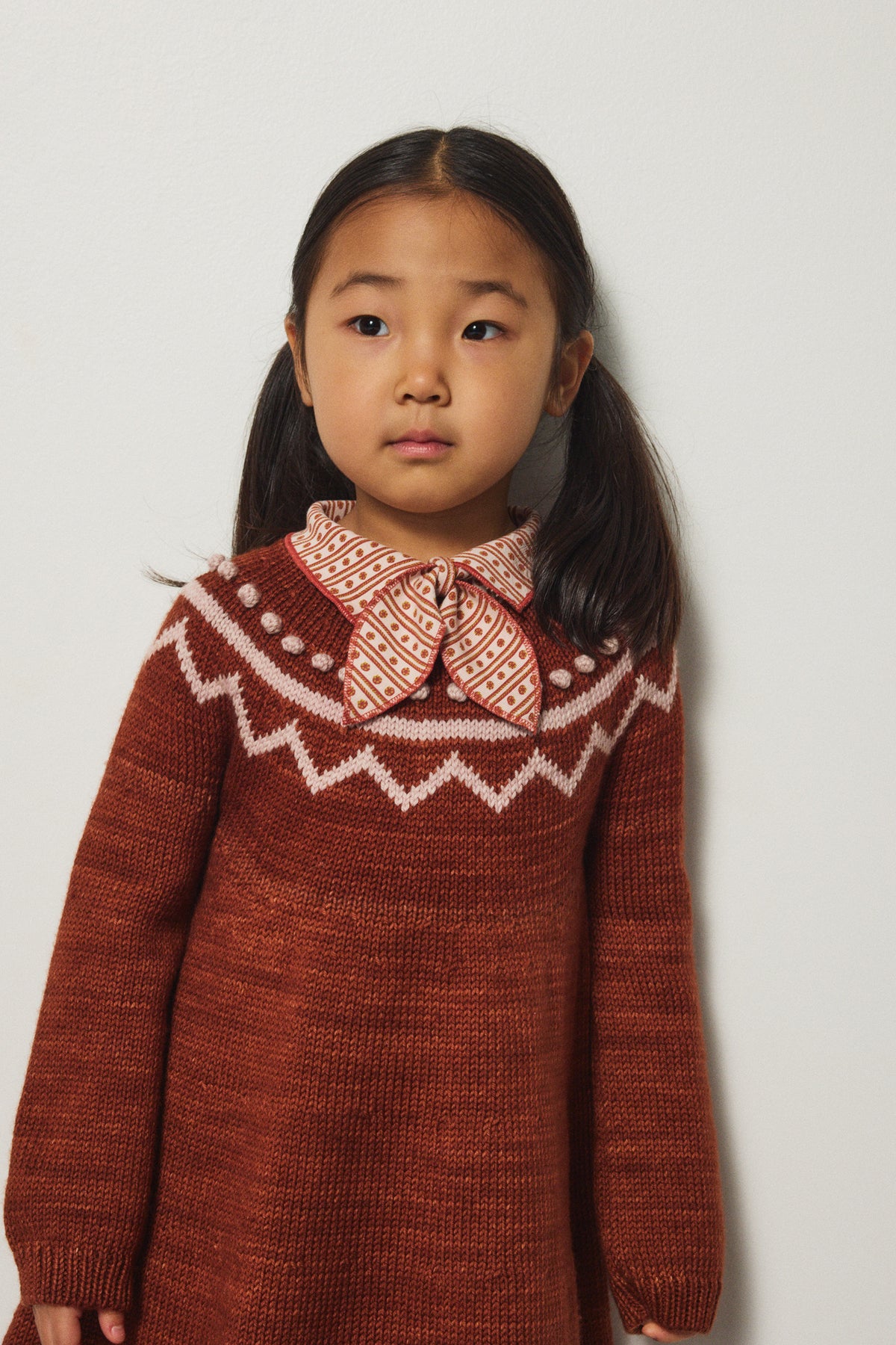 Zig Zag Dress - Cedar
