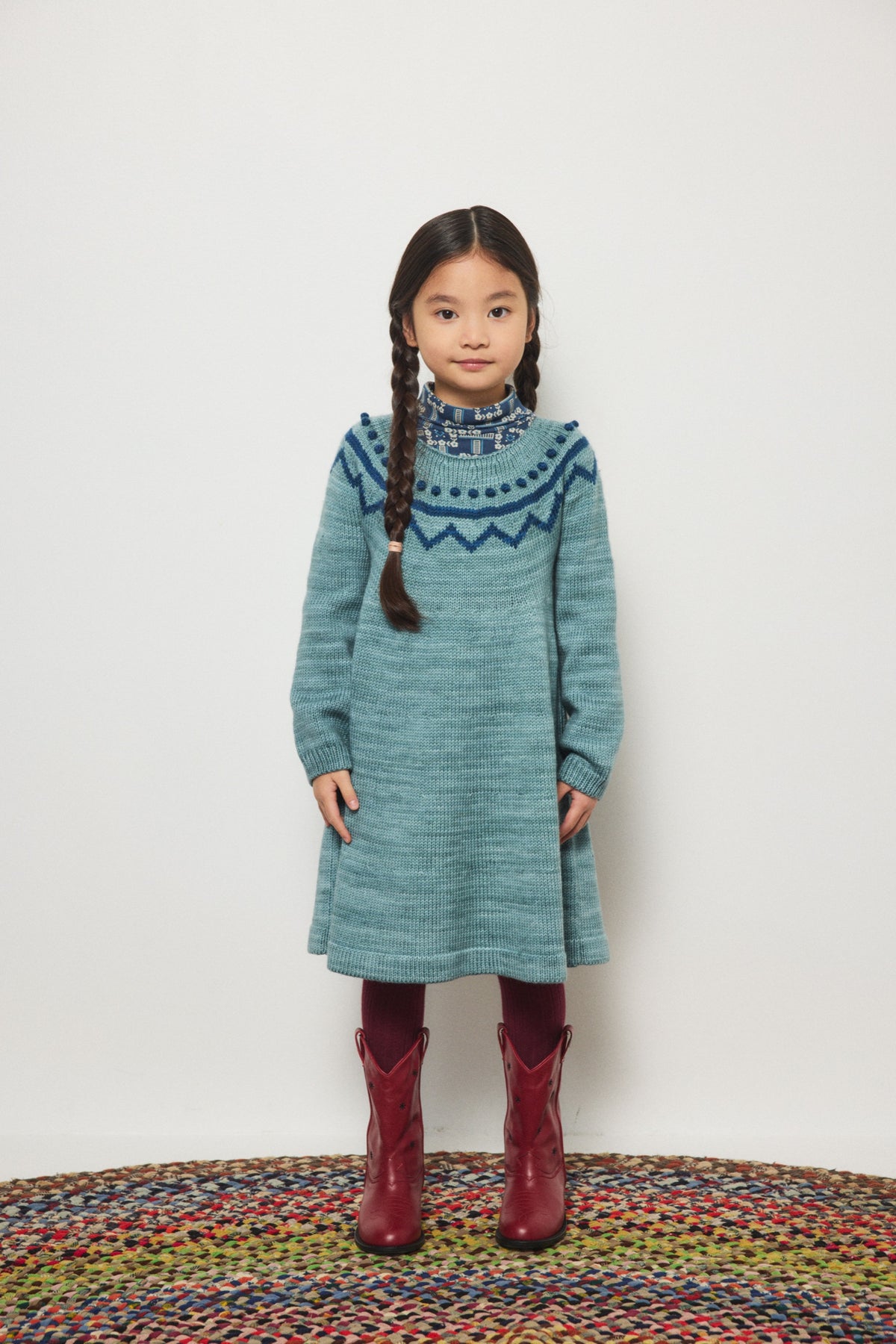Zig Zag Dress - Slate