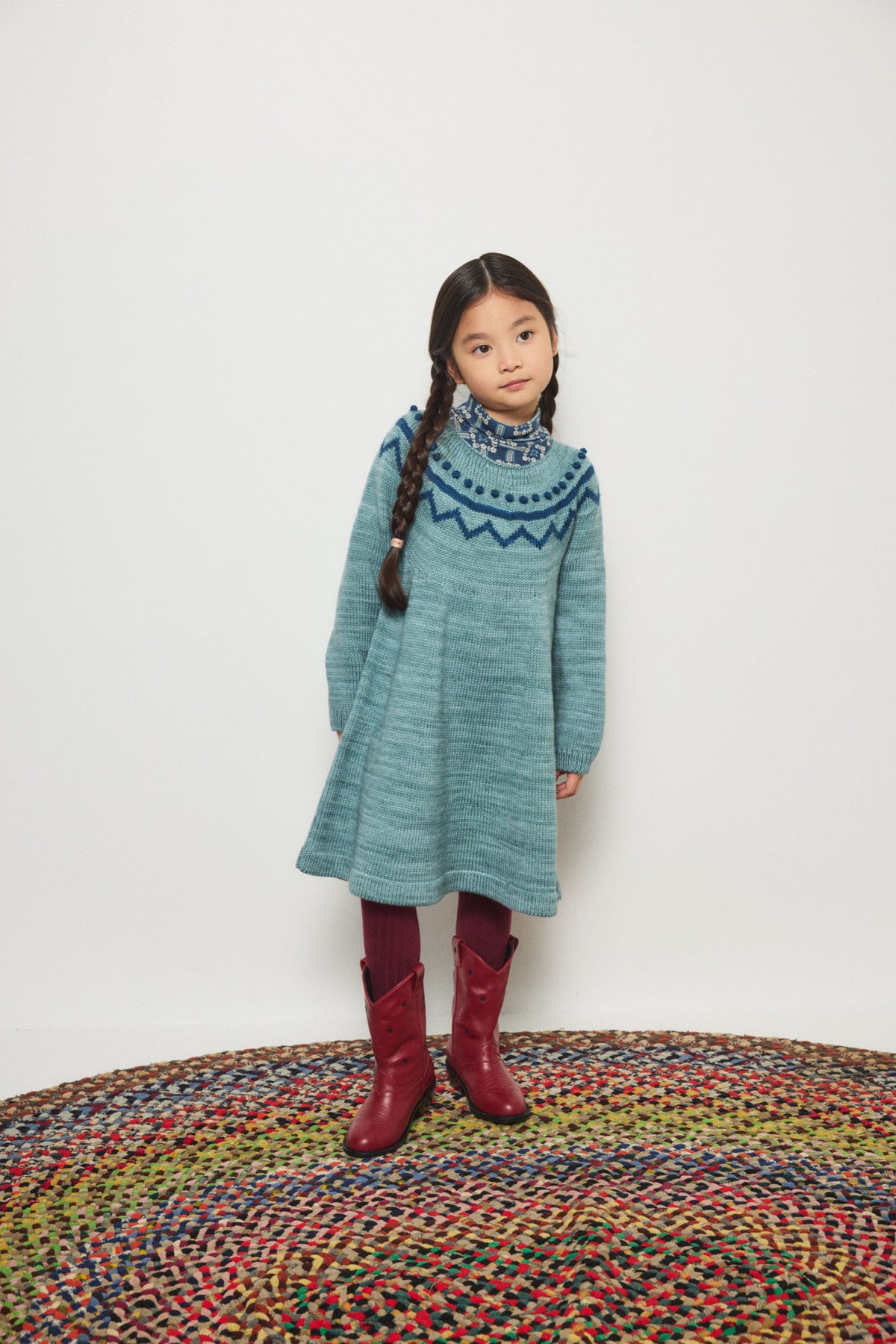 Zig Zag Dress - Slate