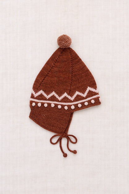 Zig Zag Pointy Peak Hat - Cedar