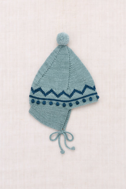 Zig Zag Pointy Peak Hat - Slate