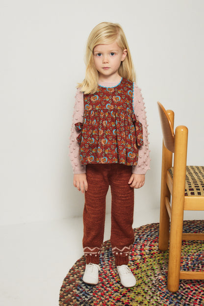Zig Zag Snowy Day Legging - Cedar