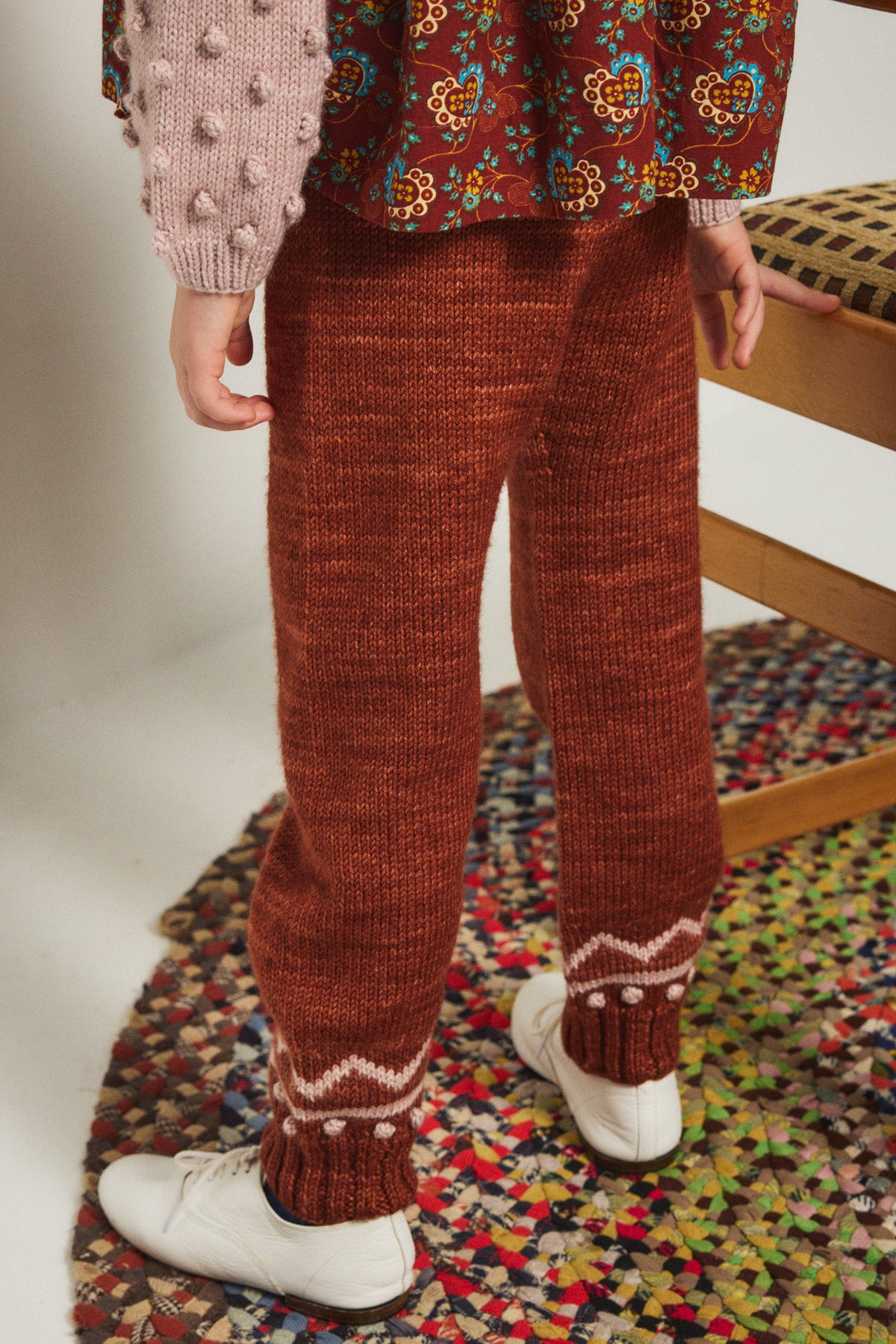 Zig Zag Snowy Day Legging - Cedar