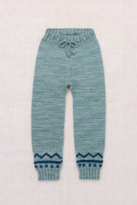 Zig Zag Snowy Day Legging - Slate