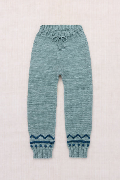 Zig Zag Snowy Day Legging - Slate