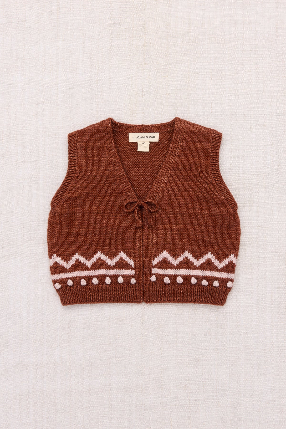 Zig Zag Vest - Cedar