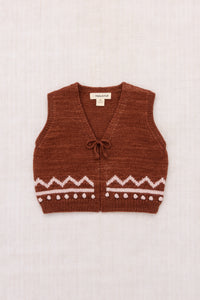 Zig Zag Vest - Cedar