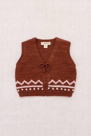 Zig Zag Vest - Cedar