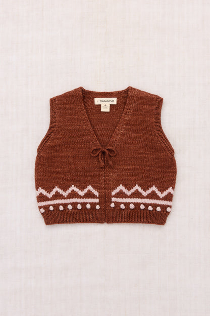 Zig Zag Vest - Cedar