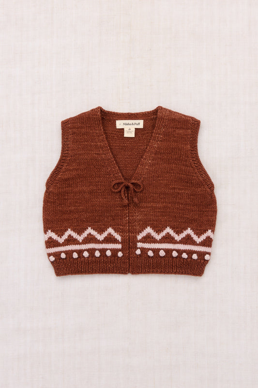 Zig Zag Vest - Cedar