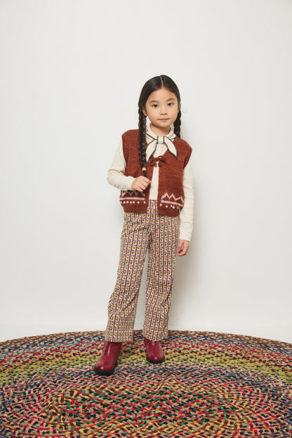Zig Zag Vest - Cedar