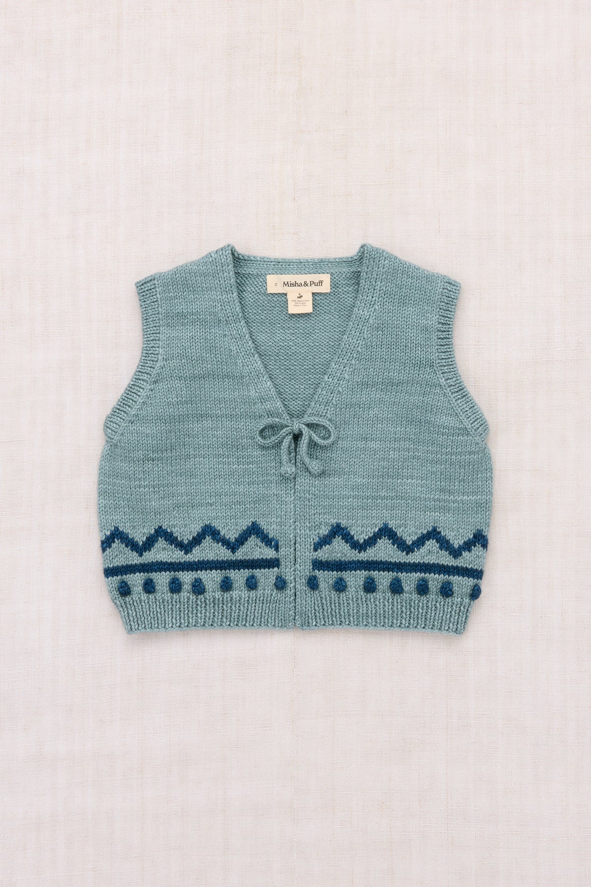 Zig Zag Vest - Slate