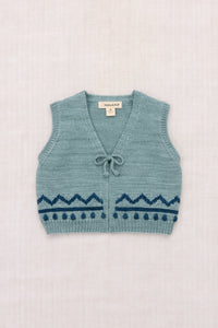 Zig Zag Vest - Slate