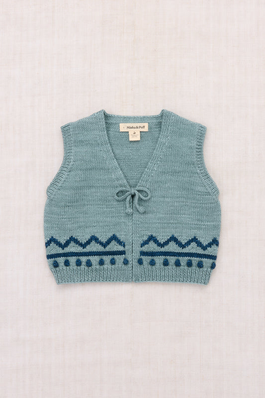 Zig Zag Vest - Slate