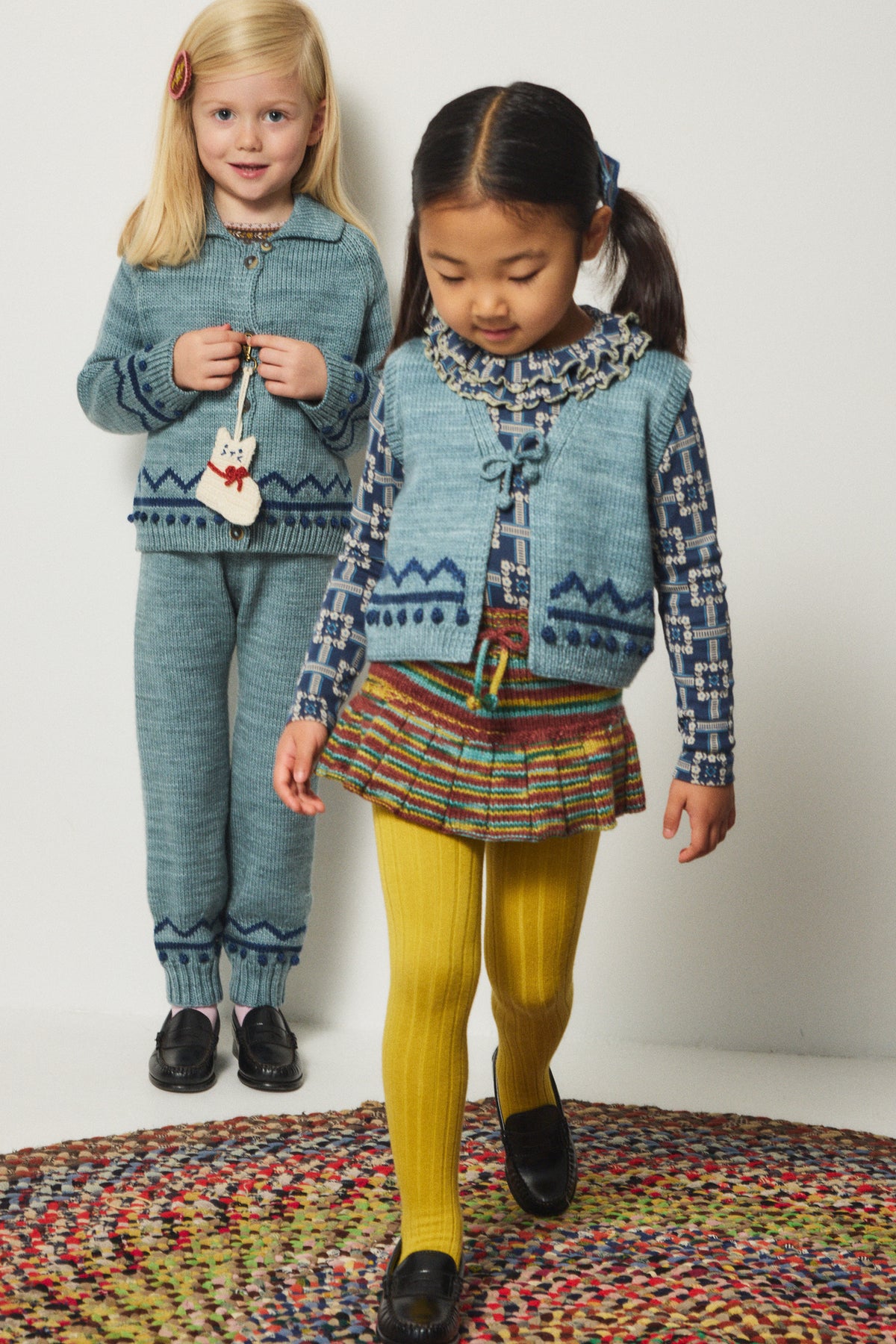 Zig Zag Vest - Slate