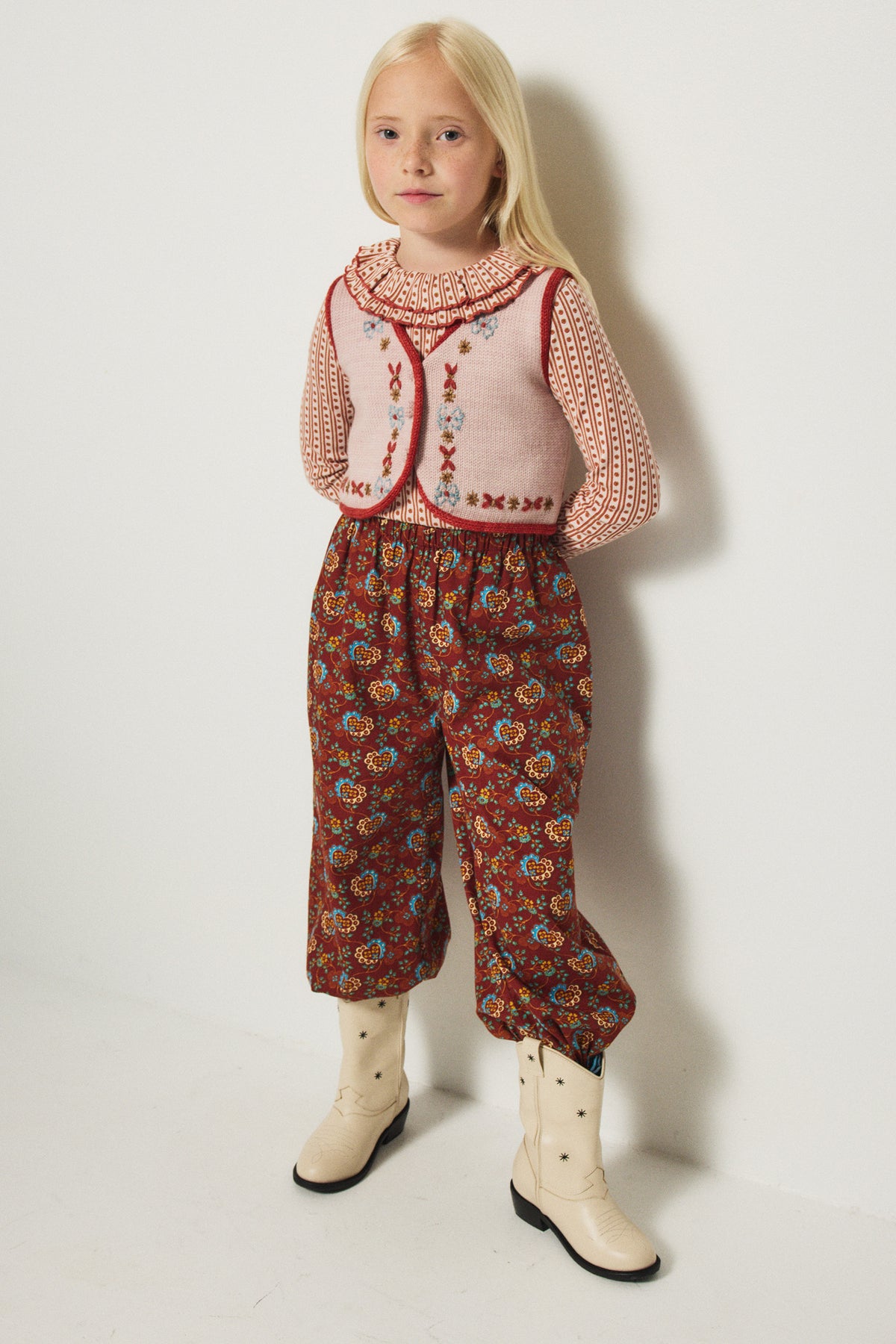 Zuzu Pant - Cedar Calico Hearts
