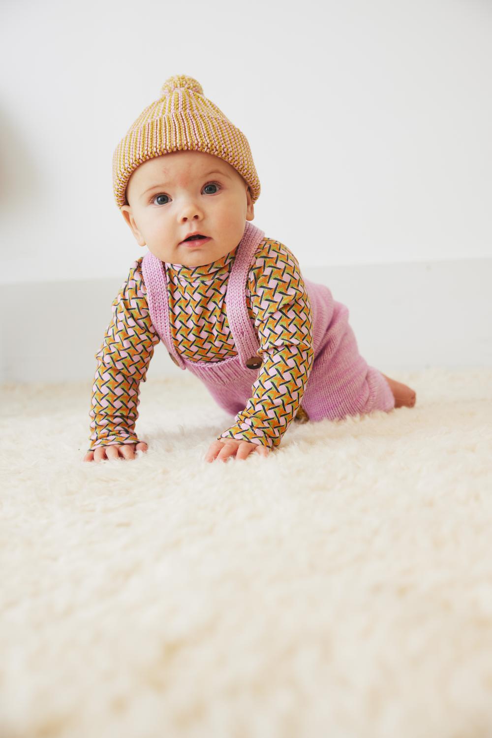 Baby Strata Garter Hat