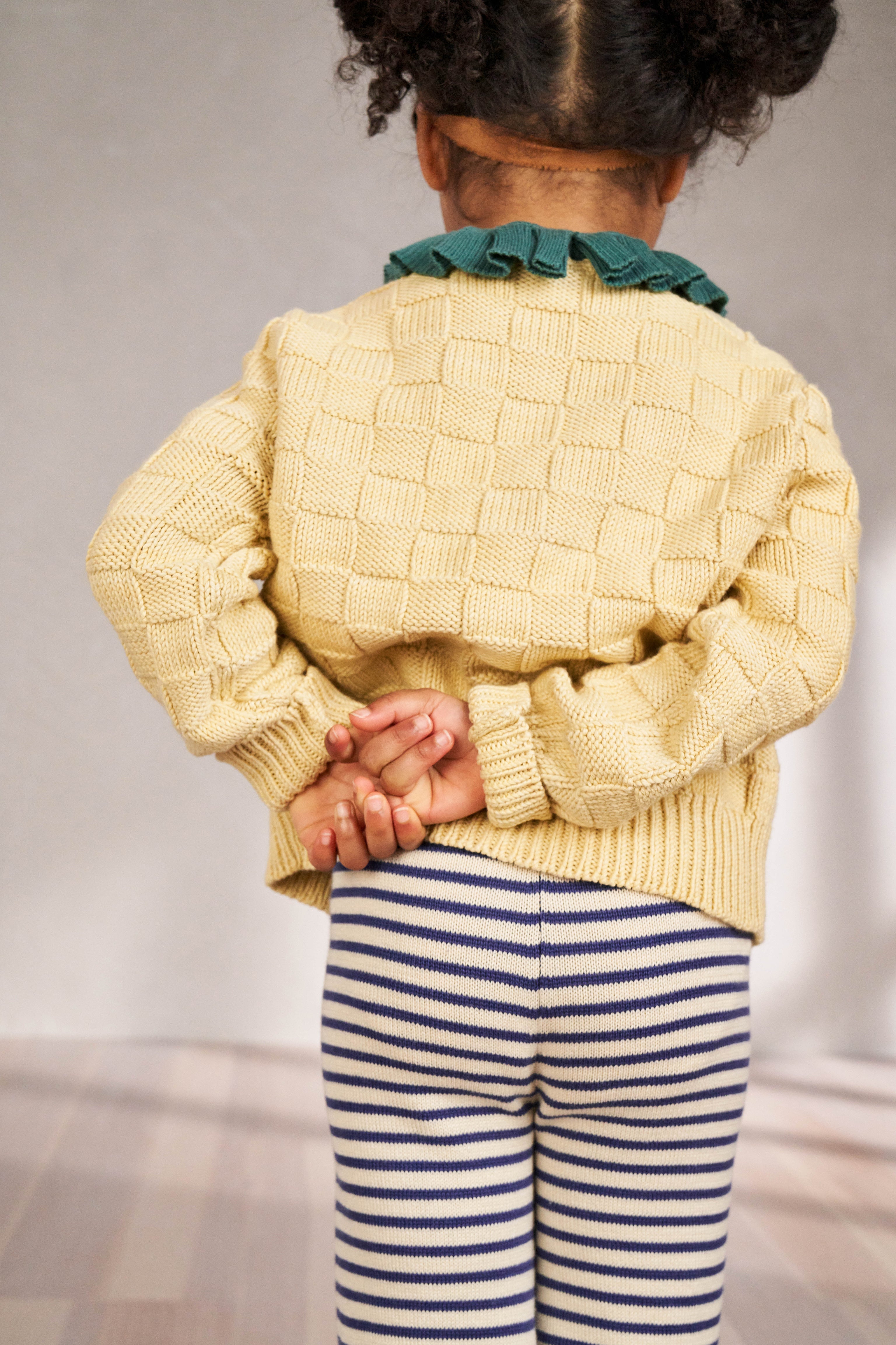 Basketweave Cardigan - Misha & Puff