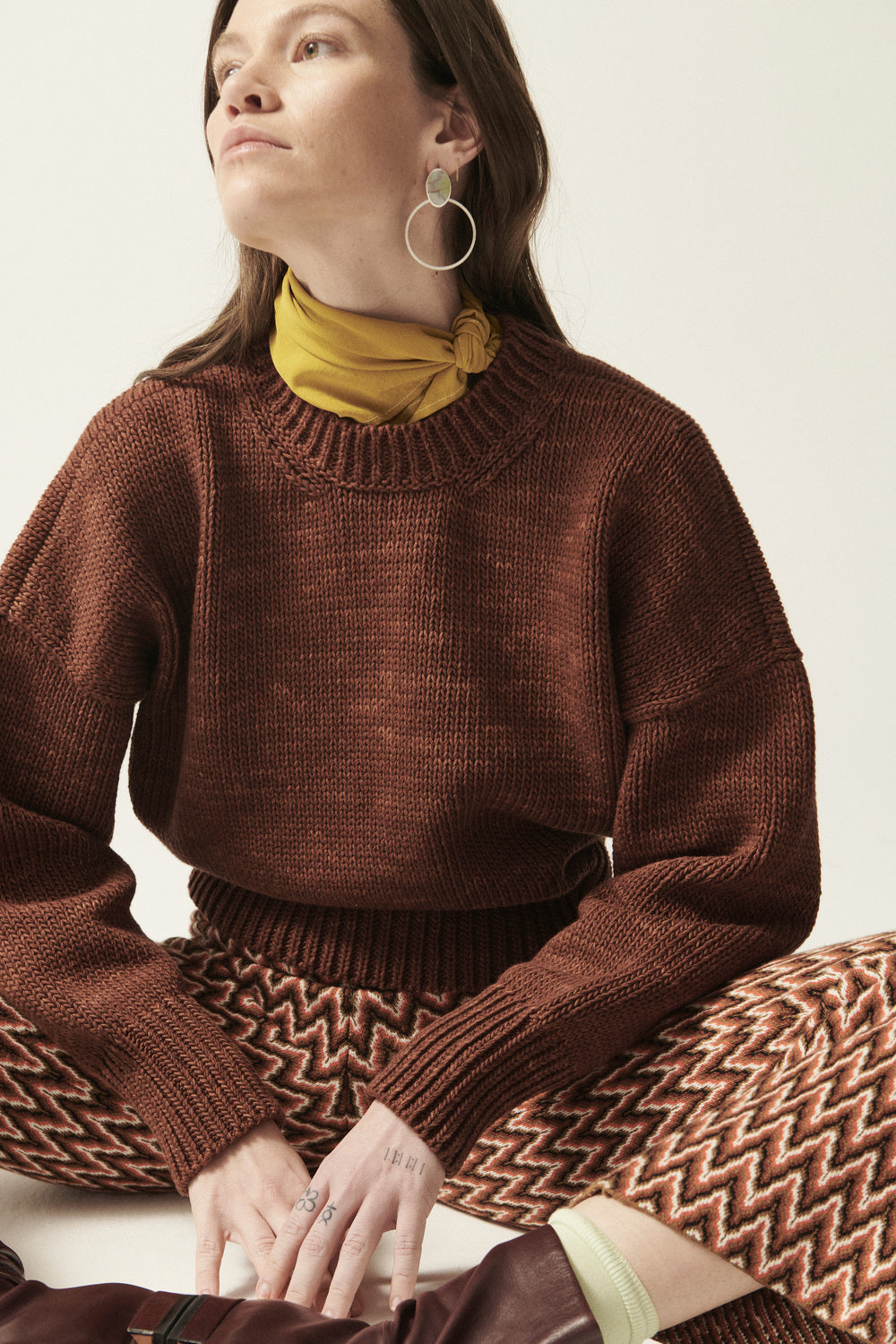 Adult Cotton Deck Sweater - Cedar