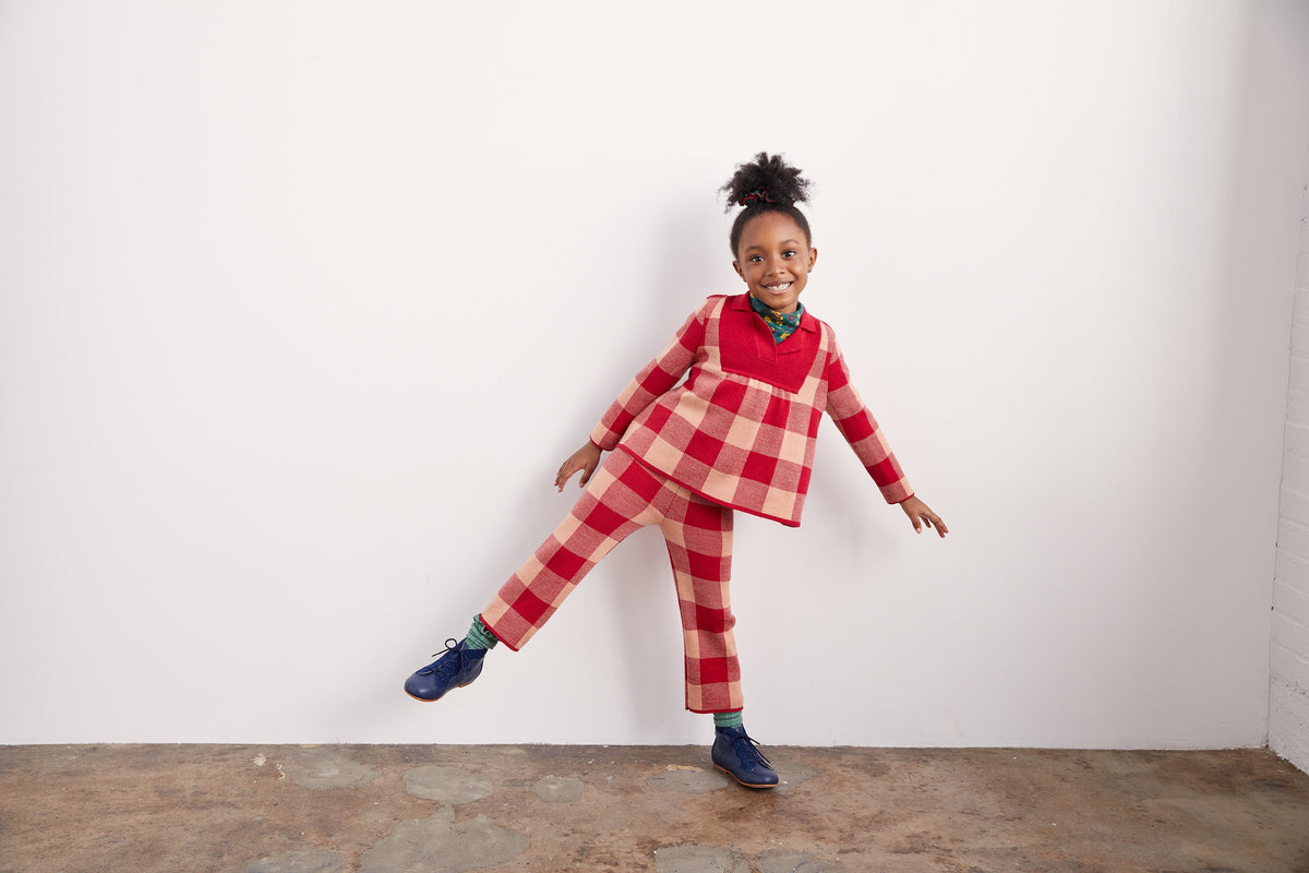 Plaid Tunic - Misha & Puff