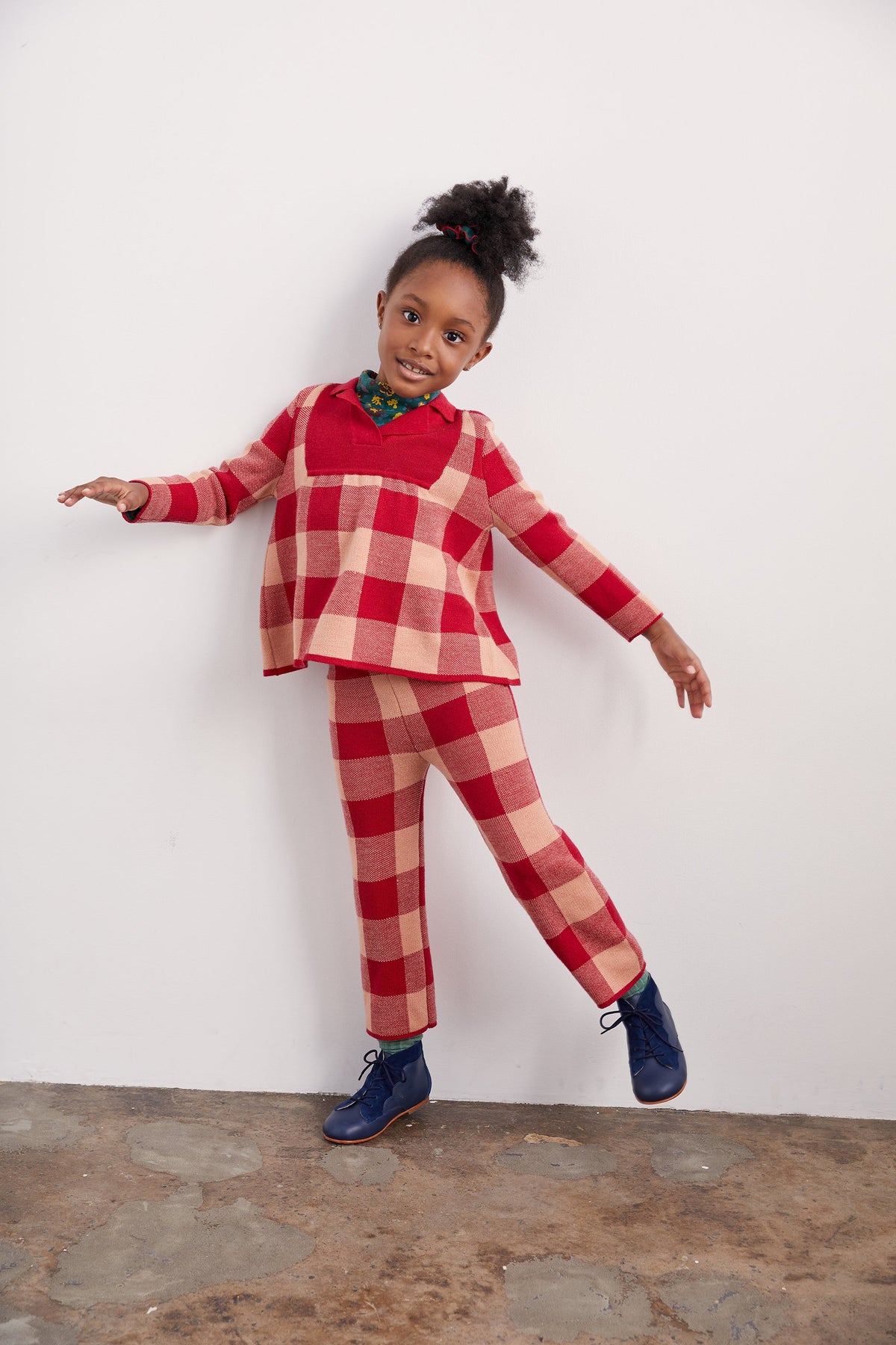 Plaid Tunic - Misha & Puff