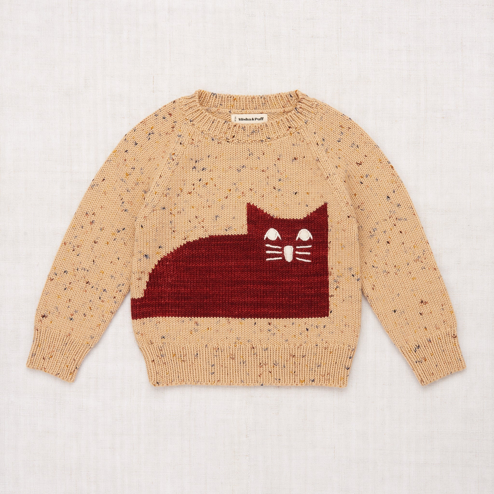 mishaandpuff cat sweater 4y