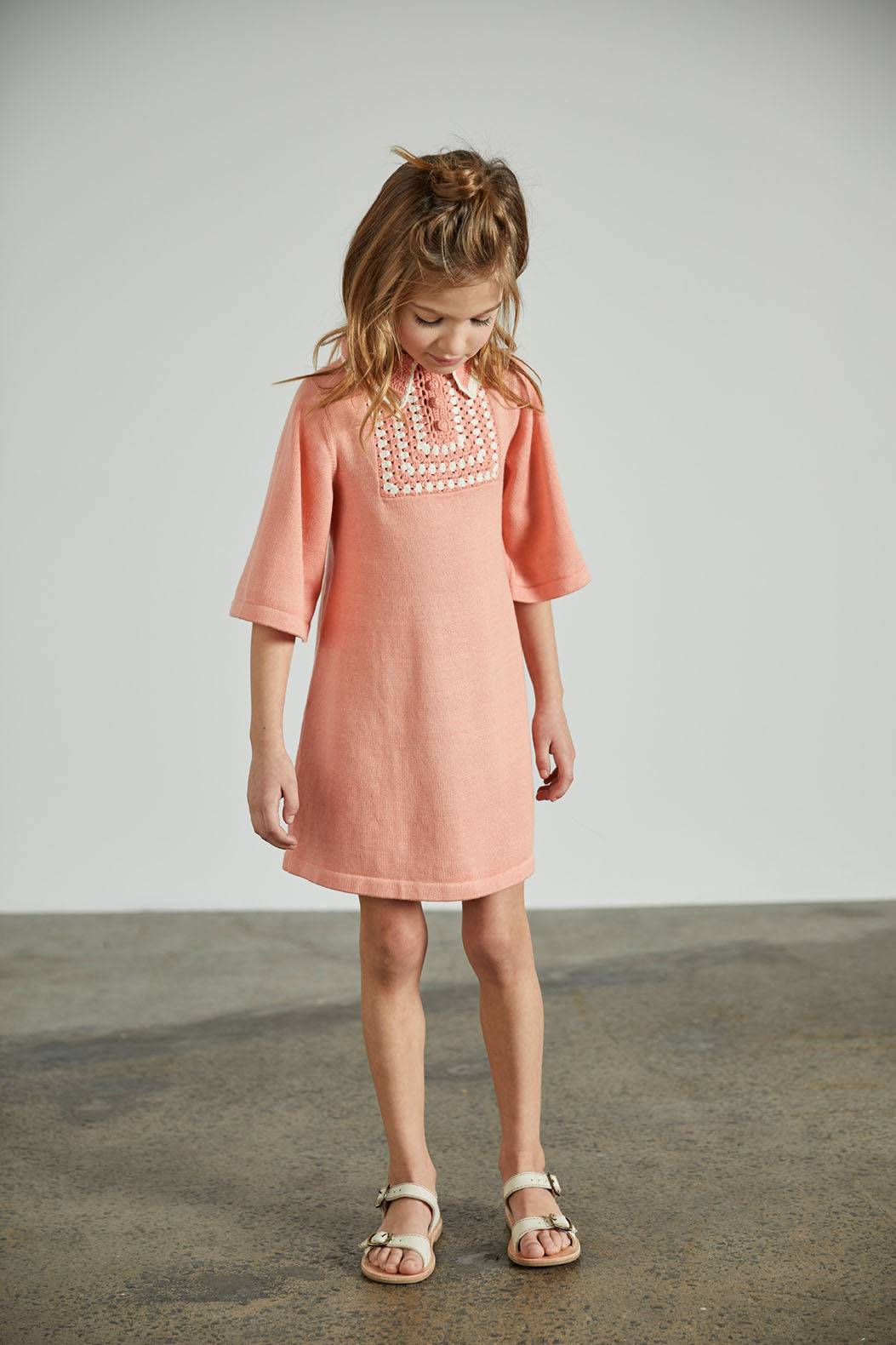 Emma Dress - Coral - Misha & Puff