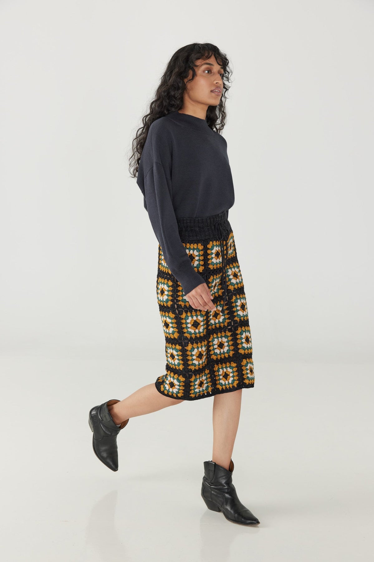 Adult Patchwork Crochet Skirt - Misha & Puff