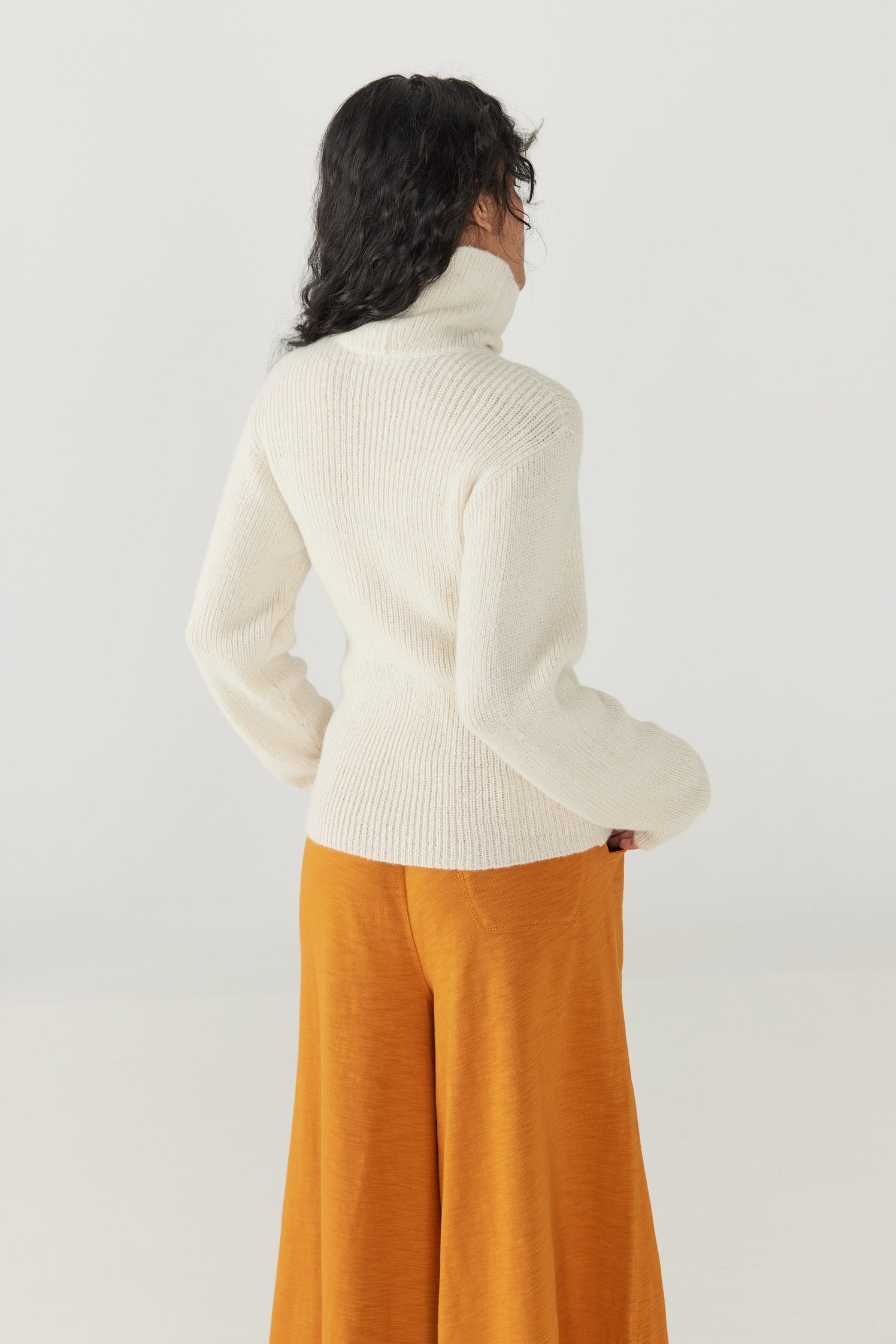 Adult Natural Alpaca Gallery Turtleneck - Misha & Puff