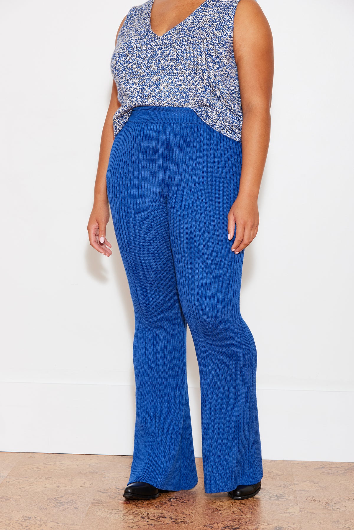 Adult Line Bell Pant - Blueberry