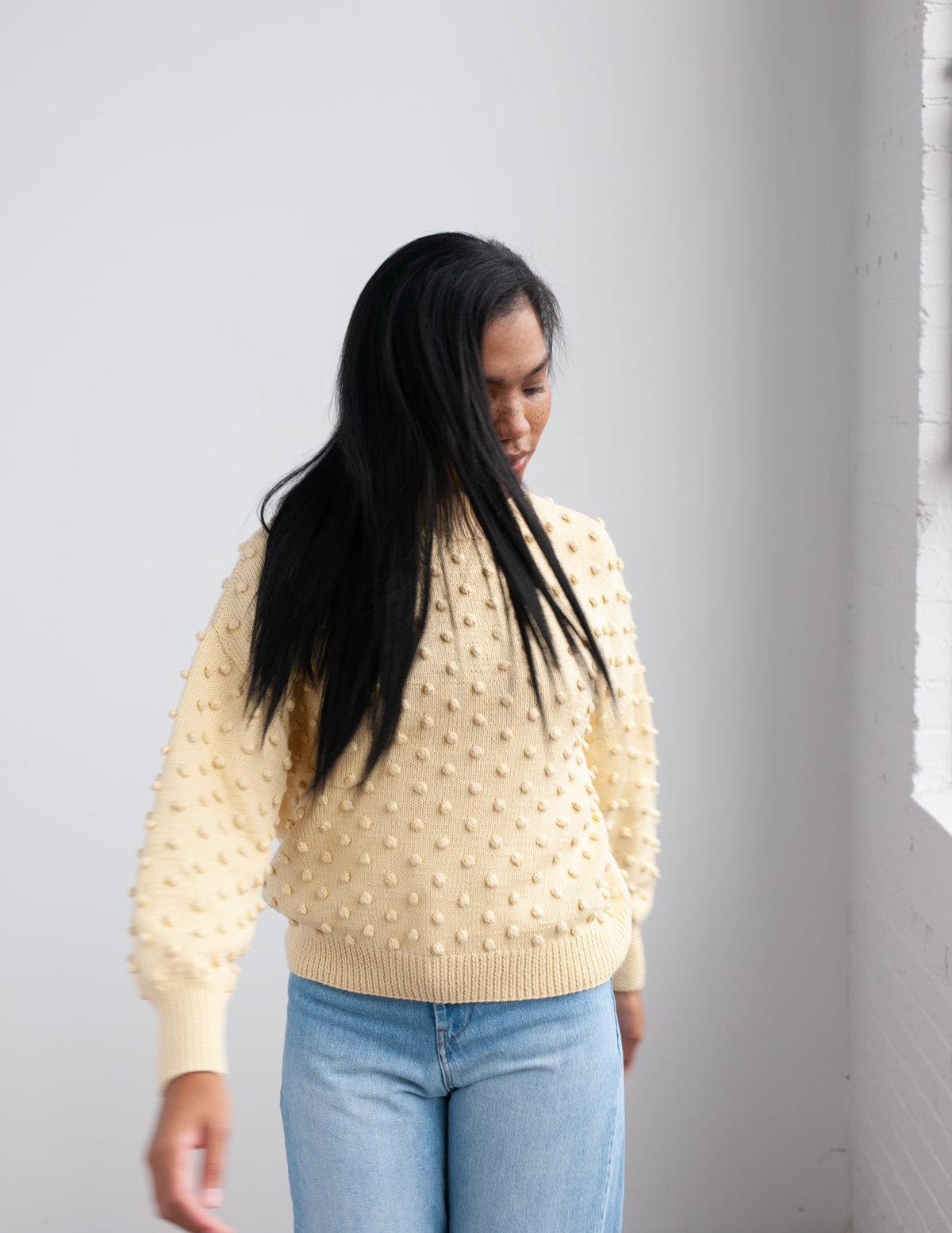 Summer Popcorn Sweater / Buttercream